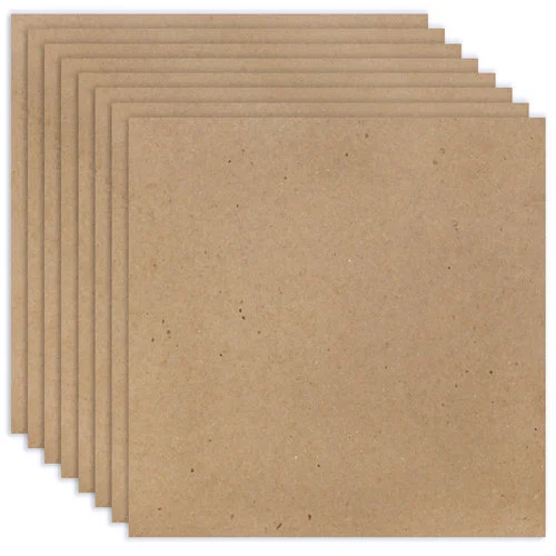 Scrapbook.com - 12 x 12 Chipboard - 1X Heavy - 52pt - Natural - Ten Sheets