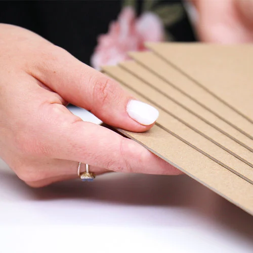 Scrapbook.com - 12 x 12 Chipboard - 1X Heavy - 52pt - Natural - Ten Sheets