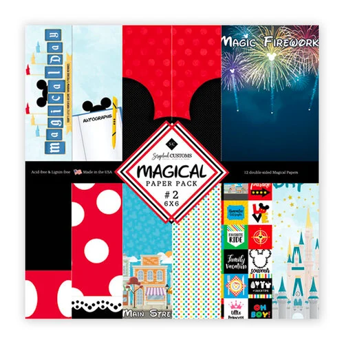 Scrapbook Customs - Magical Collection - 6 x 6 Paper Pack - Magical 02 1 Scrapbook Customs - Magical Collection - 6 x 6 Paper Pack - Magical 02