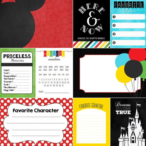 Scrapbook Customs - Magical Collection - 12 x 12 Paper Pack - Magical 01