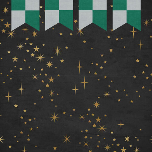 Scrapbook Customs - Wizard Collection - 12 x 12 Paper Pack - Green and Silver 6 Scrapbook Customs - Wizard Collection - 12 x 12 Paper Pack - Green and Silver
