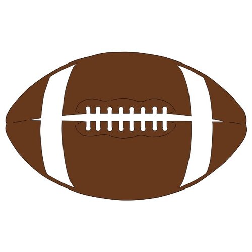 Scrapbook Customs - Laser Cuts - Football