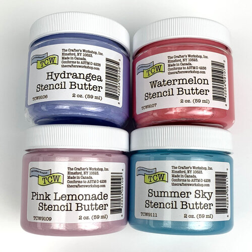 The Crafter's Workshop - Stencil Butter - Blooms Pack 1 The Crafter's Workshop - Stencil Butter - Blooms Pack