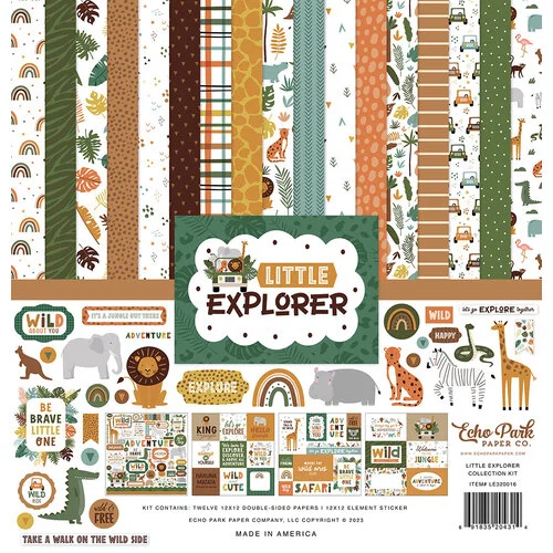 Echo Park - Little Explorer Collection - 12 x 12 Collection Kit 1 Echo Park - Little Explorer Collection - 12 x 12 Collection Kit