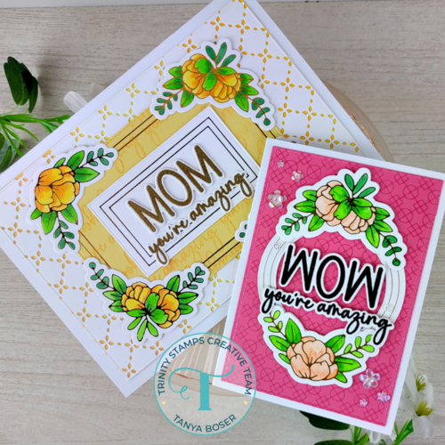 Trinity Stamps - Hot Foil Plate - A2 Borders 2 Trinity Stamps - Hot Foil Plate - A2 Borders