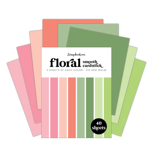 Scrapbook.com - Smooth Cardstock Paper Pad - A2 - Bundle of 6 Paper Pads - 240 Sheets
