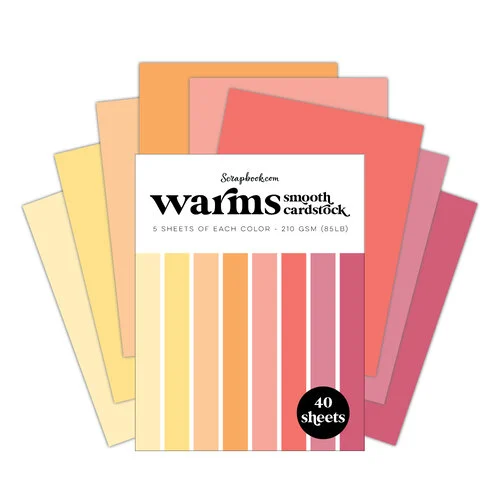 Scrapbook.com - Smooth Cardstock Paper Pad - A2 - Bundle of 6 Paper Pads - 240 Sheets