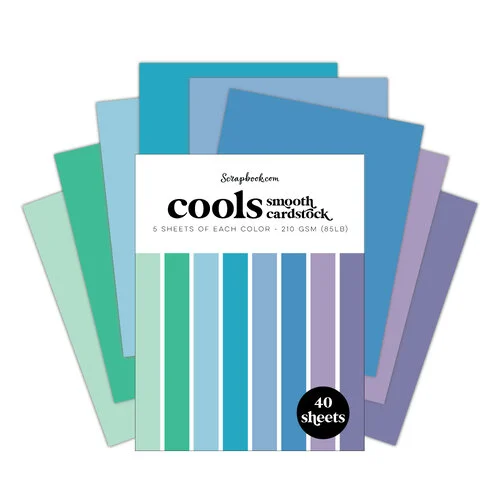 Scrapbook.com - Smooth Cardstock Paper Pad - A2 - Bundle of 6 Paper Pads - 240 Sheets