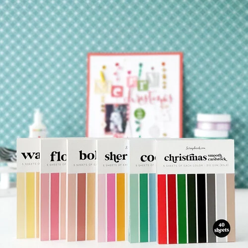 Scrapbook.com - Smooth Cardstock Paper Pad - A2 - Bundle of 6 Paper Pads - 240 Sheets