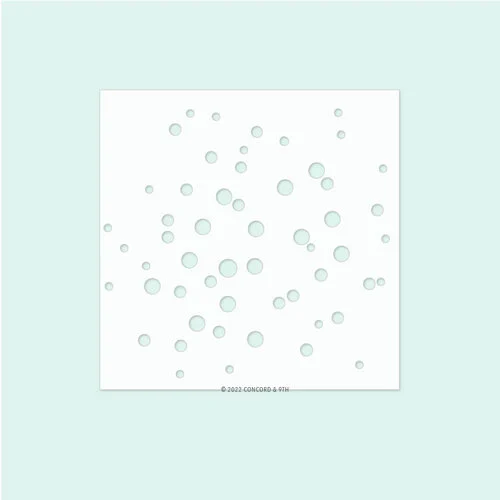 Concord and 9th - Turnabout Collection - 6 x 6 Stencils - Confetti Dots 1 Concord and 9th - Turnabout Collection - 6 x 6 Stencils - Confetti Dots