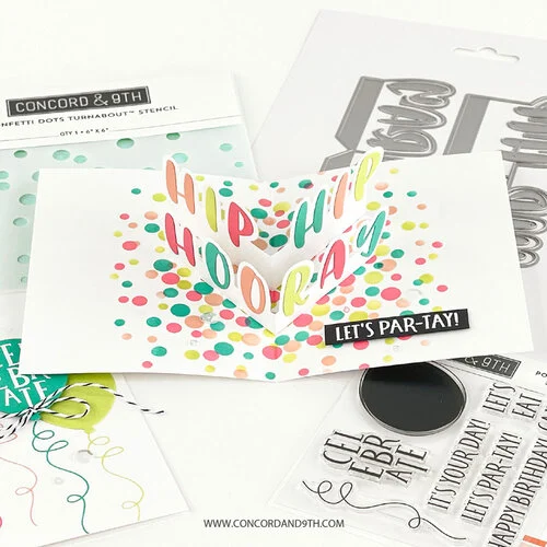 Concord and 9th - Turnabout Collection - 6 x 6 Stencils - Confetti Dots 2 Concord and 9th - Turnabout Collection - 6 x 6 Stencils - Confetti Dots