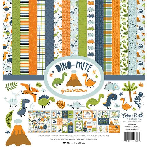 Echo Park - Dino-Mite Collection - 12 x 12 Collection Kit 1 Echo Park - Dino-Mite Collection - 12 x 12 Collection Kit