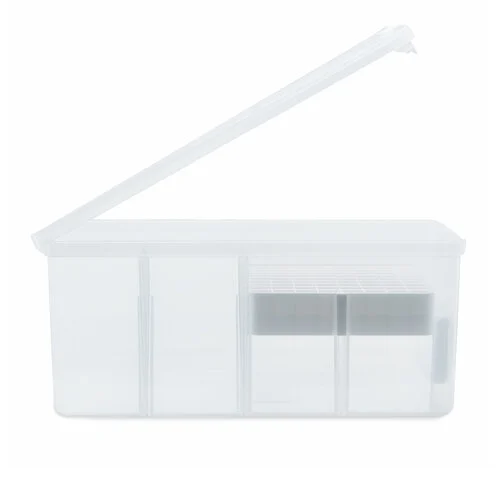 Scrapbook.com - Multi-Craft Storage Bin - with 3 Dividers and Removable Brush and Marker Holder Grid 2 Scrapbook.com - Multi-Craft Storage Bin - with 3 Dividers and Removable Brush and Marker Holder Grid