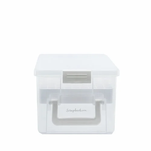 Scrapbook.com - Multi-Craft Storage Bin - with 3 Dividers and Removable Brush and Marker Holder Grid 3 Scrapbook.com - Multi-Craft Storage Bin - with 3 Dividers and Removable Brush and Marker Holder Grid