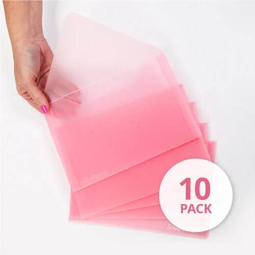 Scrapbook.com - Craft Room Basics - Medium Envelope Organizer - includes 10 Medium Envelopes - Pink Bundle 3 Scrapbook.com - Craft Room Basics - Medium Envelope Organizer - includes 10 Medium Envelopes - Pink Bundle