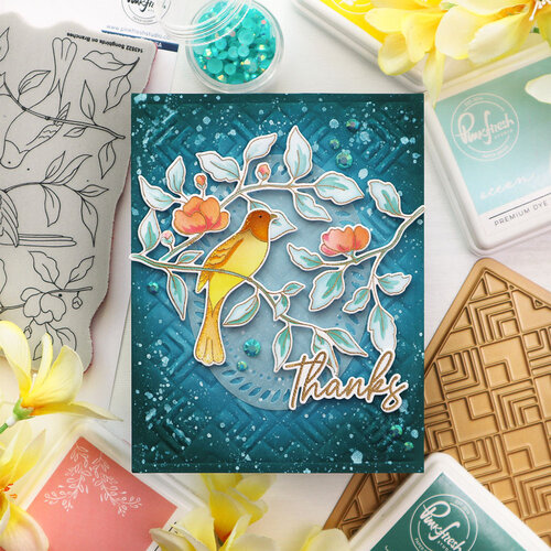 Pinkfresh Studio - Layering Stencils - Geo Tiles 5 Pinkfresh Studio - Layering Stencils - Geo Tiles