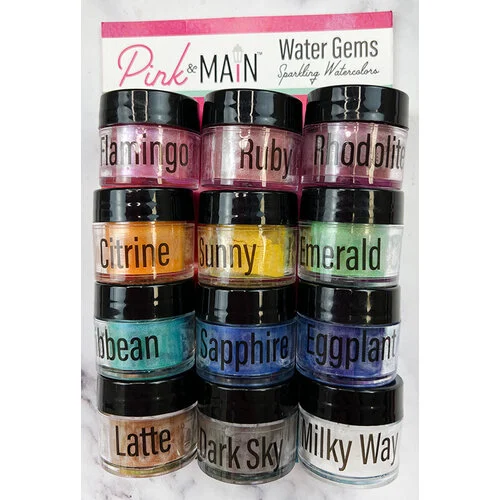 Pink and Main - Water Gems - Sparkling Watercolors - 12 Pack 1 Pink and Main - Water Gems - Sparkling Watercolors - 12 Pack