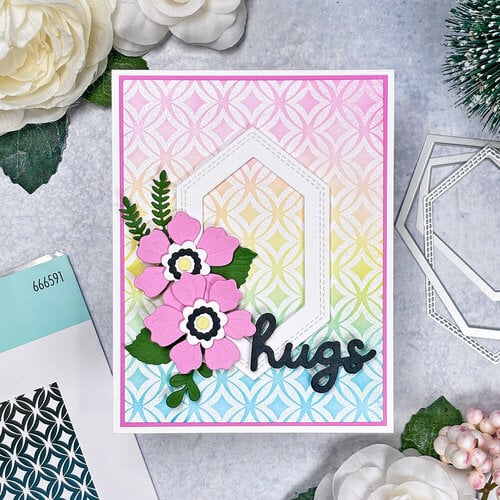 Scrapbook.com - Decorative Die Set - Joyful - Hugs Love You 5 Scrapbook.com - Decorative Die Set - Joyful - Hugs Love You