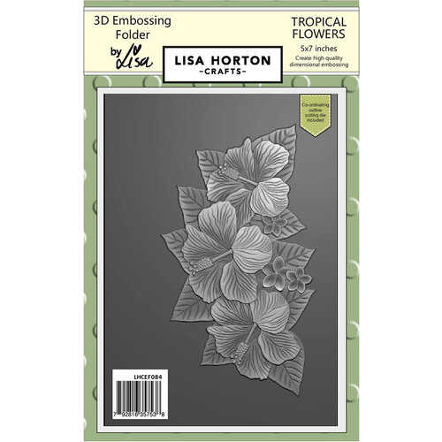 Lisa Horton Crafts - 3D Embossing Folders - Tropical Flowers