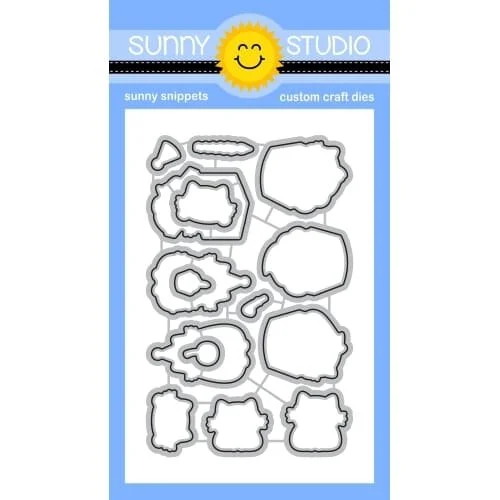 Sunny Studio Stamps - Sunny Snippets - Craft Dies - Birthday Cat 1 Sunny Studio Stamps - Sunny Snippets - Craft Dies - Birthday Cat