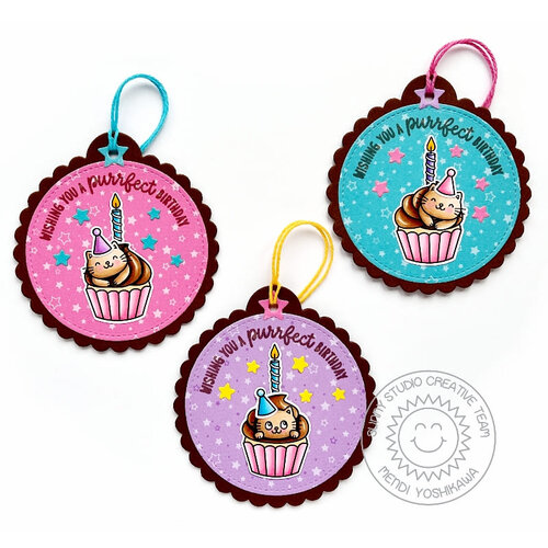 Sunny Studio Stamps - Sunny Snippets - Craft Dies - Birthday Cat 4 Sunny Studio Stamps - Sunny Snippets - Craft Dies - Birthday Cat
