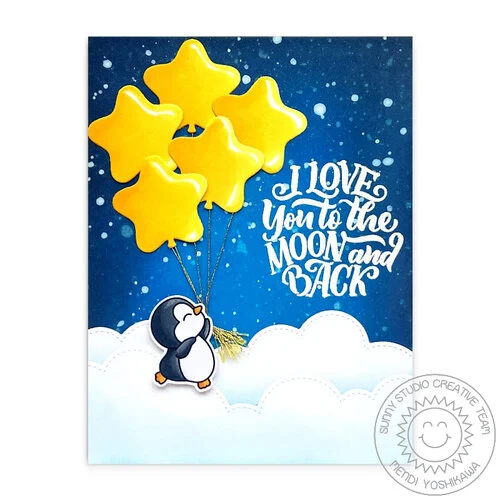 Sunny Studio Stamps - Sunny Snippets - Craft Dies - Bright Balloons