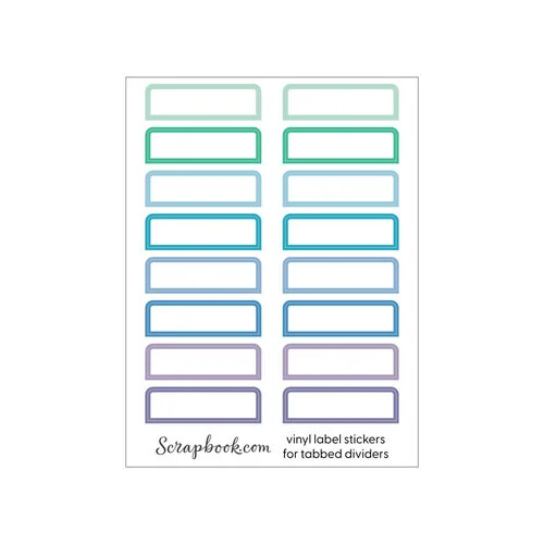 Scrapbook.com - Craft Room Basics - Pocket Cards Organizer - with Tabbed Dividers - Cools