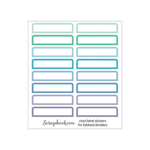 Scrapbook.com - Craft Room Basics - Pocket Cards Organizer - with Tabbed Dividers - Cools