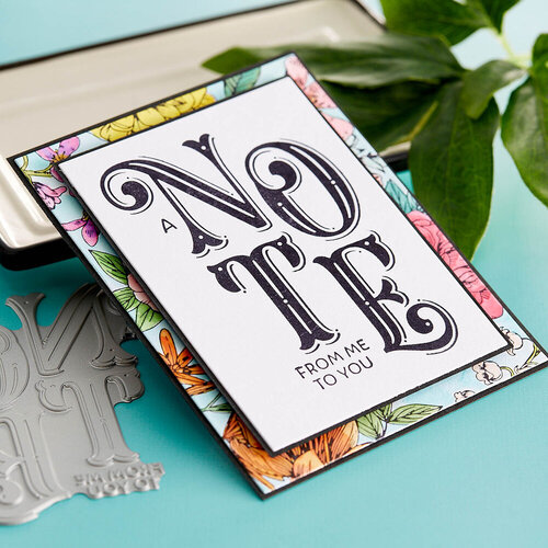Spellbinders - BetterPress Collection - Press Plates - A Note from Me to You 5 Spellbinders - BetterPress Collection - Press Plates - A Note from Me to You