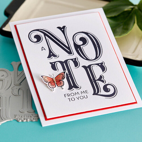 Spellbinders - BetterPress Collection - Press Plates - A Note from Me to You 6 Spellbinders - BetterPress Collection - Press Plates - A Note from Me to You