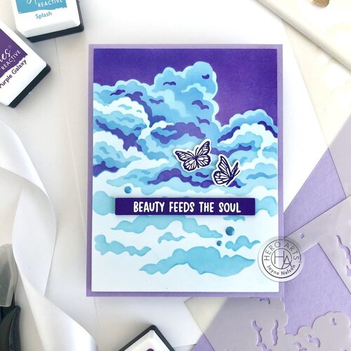 Hero Arts - Color Layering Stencils - Clouds 3 Hero Arts - Color Layering Stencils - Clouds