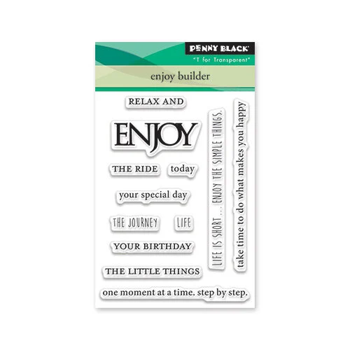 Penny Black - Clear Photopolymer Stamps - Enjoy Builder