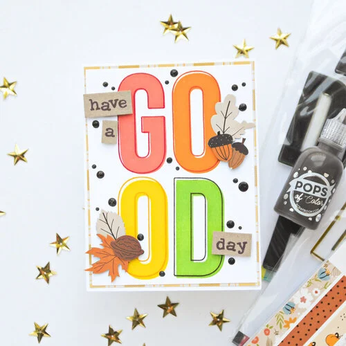 Scrapbook.com - Clear Photopolymer Stamp Set - Bold Letters and Numbers - Large - Solid