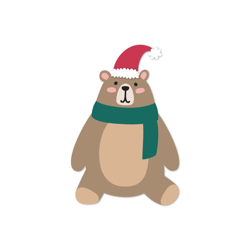 Scrapbook.com - Beary Merry Bundle - Dies, Paper, Stamp