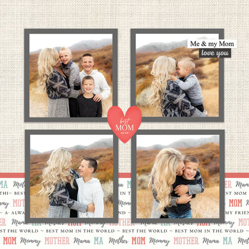Scrapbook Customs - 12 x 12 Double Sided Paper - Mom Right Quick Page 4 Scrapbook Customs - 12 x 12 Double Sided Paper - Mom Right Quick Page