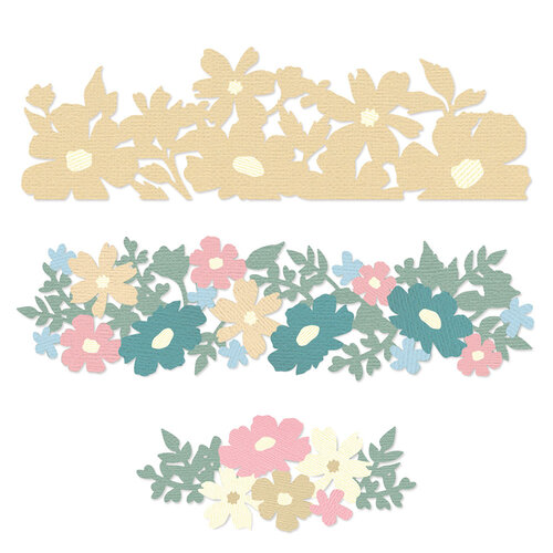 Sizzix - Thinlits Dies - Floral Silhouettes 2 Sizzix - Thinlits Dies - Floral Silhouettes