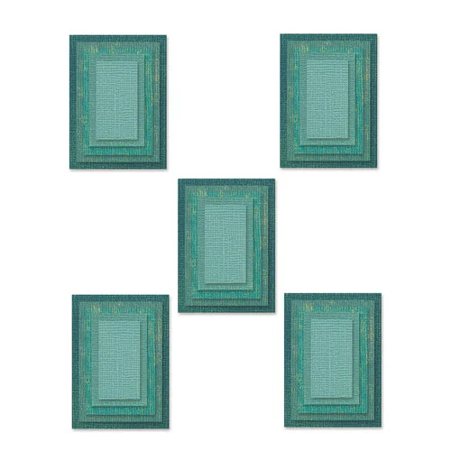 Sizzix - Tim Holtz - Framelits Dies - Stacked Tiles - Rectangles