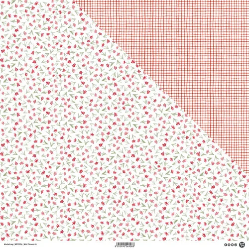 ModaScrap - 12 x 12 Double Sided Paper - Wild Flowers 06