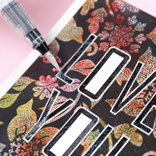 Scrapbook.com - Glitter Brush Marker - Clear Shimmer - 3 Pack