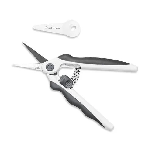 Scrapbook.com - Scissors - EasyGrip Ergonomic - Stainless Steel - Spring Action Precision - 6.5" 1 Scrapbook.com - Scissors - EasyGrip Ergonomic - Stainless Steel - Spring Action Precision - 6.5"