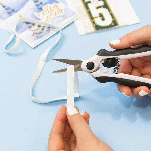 Scrapbook.com - Scissors - EasyGrip Ergonomic - Stainless Steel - Spring Action Precision - 6.5" 6 Scrapbook.com - Scissors - EasyGrip Ergonomic - Stainless Steel - Spring Action Precision - 6.5"