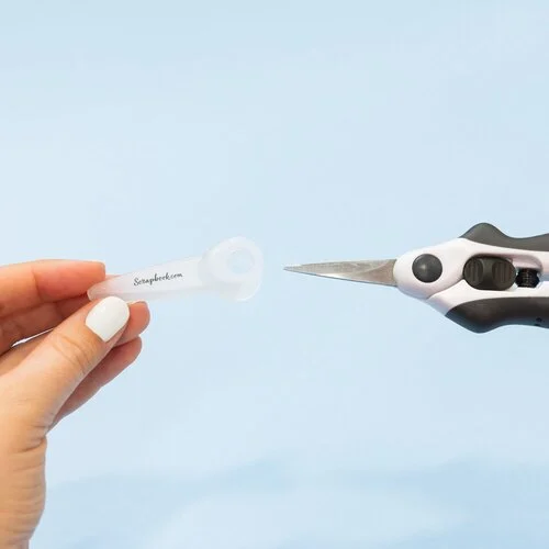 Scrapbook.com - Scissors - EasyGrip Ergonomic - Stainless Steel - Spring Action Precision - 6.5" 9 Scrapbook.com - Scissors - EasyGrip Ergonomic - Stainless Steel - Spring Action Precision - 6.5"