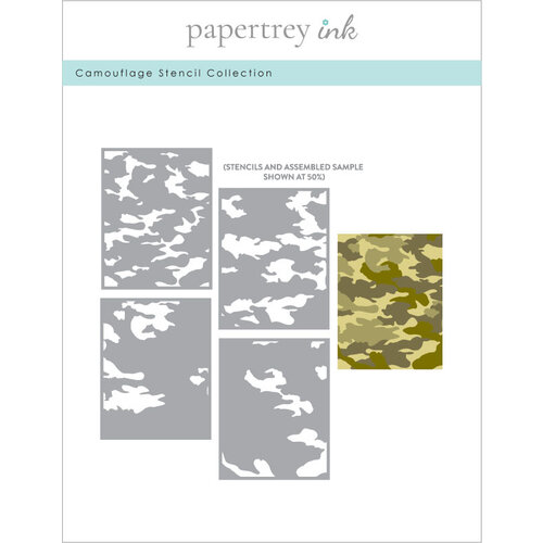 Papertrey Ink - Stencils - Camouflage 1 Papertrey Ink - Stencils - Camouflage