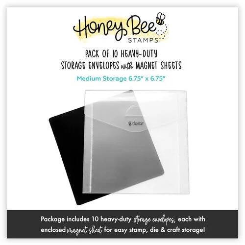 Honey Bee Stamps - Bee Creative - Square Storage Pockets with Magnets 1 Honey Bee Stamps - Bee Creative - Square Storage Pockets with Magnets