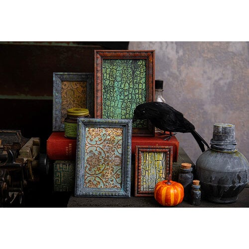 Sizzix - Tim Holtz - Halloween - Multi-Level Texture Fades - Embossing Folder - Tapestry 4 Sizzix - Tim Holtz - Halloween - Multi-Level Texture Fades - Embossing Folder - Tapestry