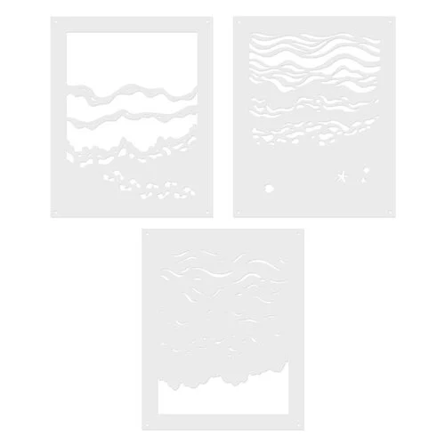 Hero Arts - Color Layering Stencils - Beach Floor