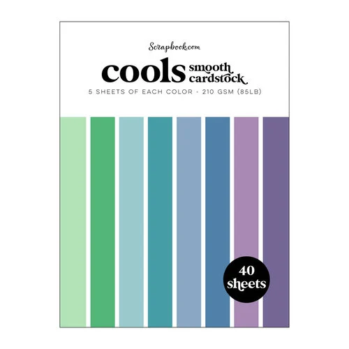 Scrapbook.com - Cools - Smooth Cardstock Paper Pad - 6x8 - 40 Sheets 1 Scrapbook.com - Cools - Smooth Cardstock Paper Pad - 6x8 - 40 Sheets