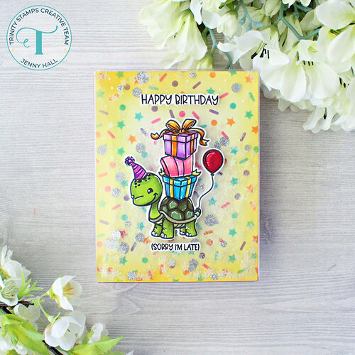 Trinity Stamps - Clear Photopolymer Stamps - Tardy Turtle 2 Trinity Stamps - Clear Photopolymer Stamps - Tardy Turtle