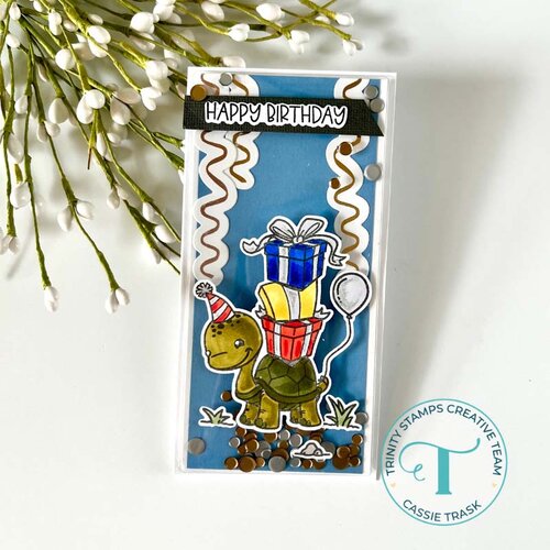 Trinity Stamps - Clear Photopolymer Stamps - Tardy Turtle 4 Trinity Stamps - Clear Photopolymer Stamps - Tardy Turtle