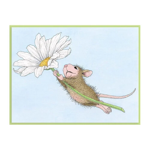 Spellbinders - House-Mouse Designs - Spring Collection - Cling Mounted Rubber Stamps - Daisy Mouse 4 Spellbinders - House-Mouse Designs - Spring Collection - Cling Mounted Rubber Stamps - Daisy Mouse